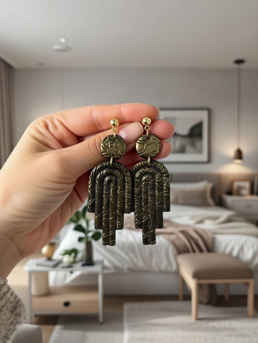 Antique Gold Art Deco Drops