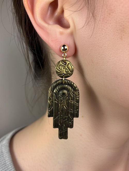 Antique Gold Art Deco Drops